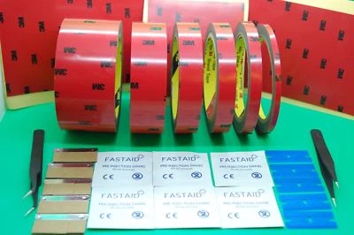 Kit de 3M CP5108 Bande Ruban Adhésif Mousse de Automobile, Lingettes, Grattoir