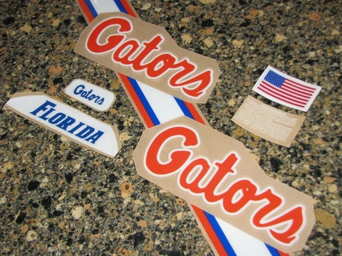 FLORIDA GATORS "Blue Helmet" Football Helmet Decal Set FULL Size 3M 20MIL Cover