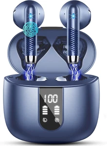 Wireless Earbuds, Bluetooth 5.4 Noise Cancelling Mic 56H IP7 Waterproof - Picture 1 of 7