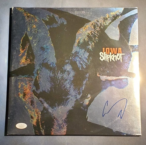 Corey Taylor SLIPKNOT LP Record IOWA Double Pressing 2001 Signed JSA AUTHENTIC Cover