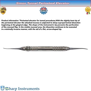 Angled Periosteal Elevator Simon Dental Surgical Retracting Instrument German - Picture 1 of 3
