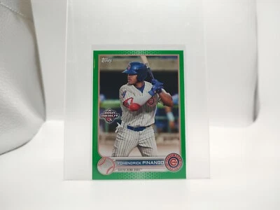 2022 Topps Pro Debut Yohendrick Pinango Green SP /99 #PD-70 South Bend Cubs - Image 1 of 2