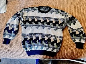 Vtg. Generra Collection Sweater Mens Large  80s! -ideal For Sm/med Frame (nice!) - Picture 1 of 9