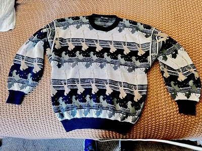 Vtg. Generra Collection Sweater Mens Large  80s! -ideal For Sm/med Frame (nice!) - Image 1 of 4
