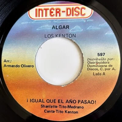 Rare Salsa, Merengue 45, LOS KENTON "Igual Que El Año Pasado" Dominican, NM - Image 1 of 3