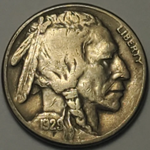 #2 nicer low mintage 1929 S Buffalo Head Nickel Cover