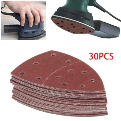 30pcs Sanding Pads for Triangle Mouse Detail Sander Heavy Duty Performance - Image 1 of 4