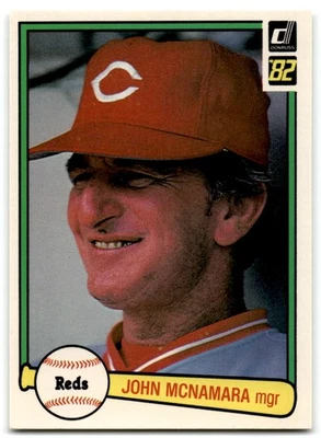 1982 Donruss John McNamara Cincinnati Reds #526 - Image 1 of 2