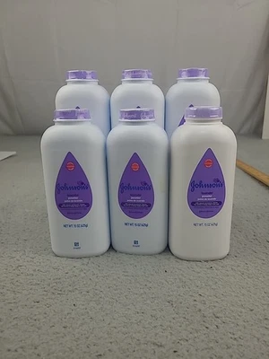 6x Johnson's Baby Powder lavanda almidón de maíz 15 oz nuevo sellado Foto 1 de 4