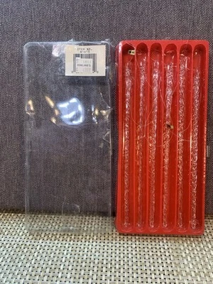 Twisted Glass Icicle Ornaments, 6-Piece Box Set B1813 With Box Gorgeous! - Imagem 1 de 4