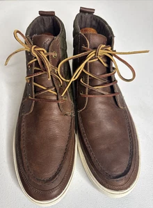 Men's POLO RALPH LAUREN Tomas Brown Quilted Leather High Shoes Chukkas Size 13D - Bild 1 von 21