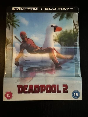 DEADPOOL 2 4K UHD Blu-Ray Steelbook with lenticular New Factory Sealed UK Mint - Image 1 of 3