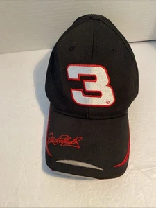 Vintage Dale Earnhardt Mütze Druckknopflasche verstellbar schwarz GM bestickt NASCAR - Bild 1 von 10