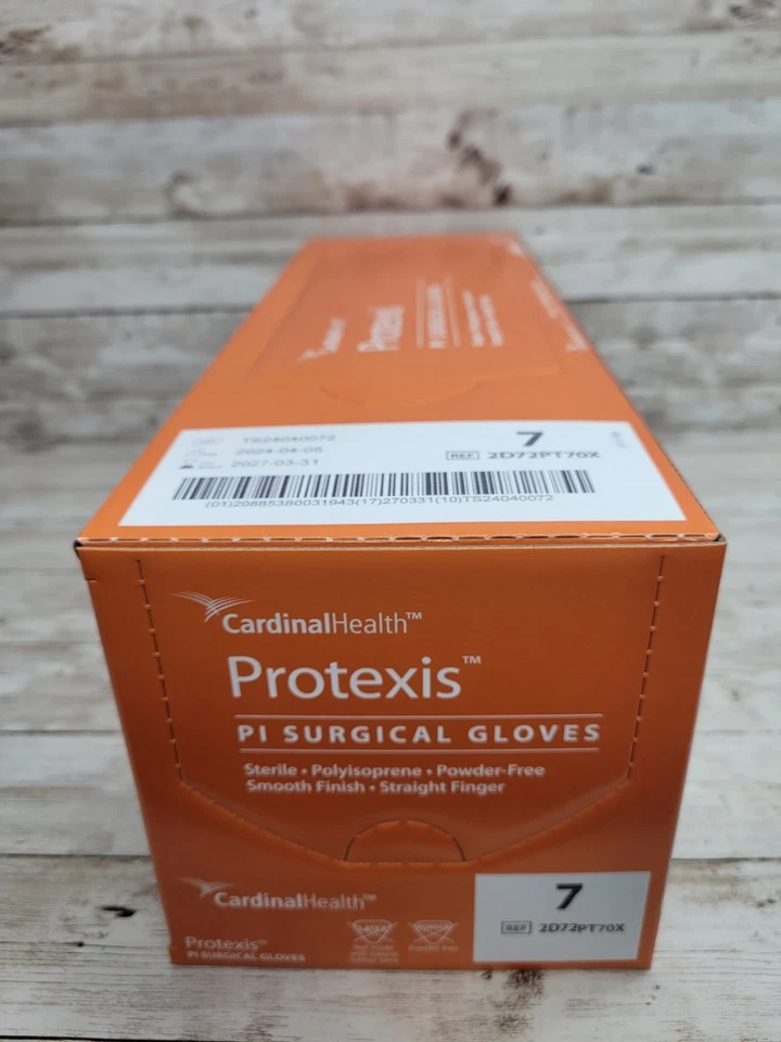 Luvas cirúrgicas de poliisopreno Protexis PI estéreis *1 caixa* Tamanho: 7 *Exp: 27/03* - Imagem 1 de 4