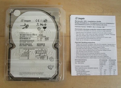 Seagate Barracuda 18XL ST318436LW 18,4GB 7200U/min 3,5" Ultra2 U2W LVD/SE 68-Pin - Bild 1 von 4