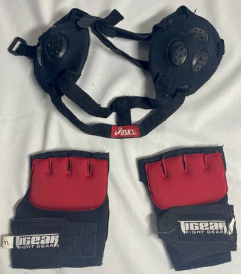 Conjunto - Guantes de combate mixtos de artes marciales lucha libre Jui Jitsu Jr. MMA Foto 1 de 4