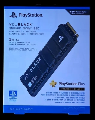 Western Digital WD_BLACK SN850P 1TB M.2 NVMe Internal SSD PS5 NEW - Image 1 of 2