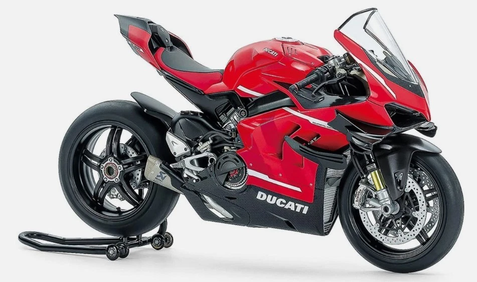 Modelo de motocicleta Tamiya 1/12 Ducati Superleggera V4 con kit de carreras Foto 1 de 1