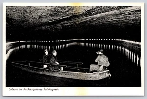 Cartolina Germania Berchtesgaden Salzsee lago sotterraneo miniera di sale - Foto 1 di 2
