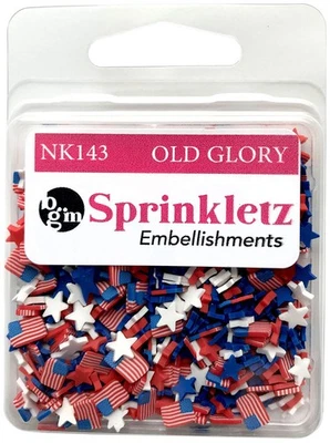 Buttons Galore Sprinkletz Embellishments 12g Old Glory - Image 1 of 3