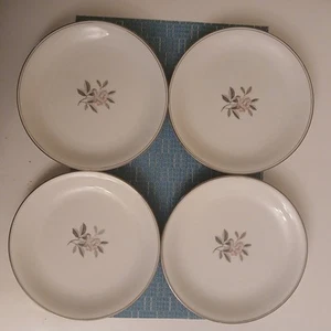 4 Vintage Japan Mid-Century Noritake Fine China Plates Margot Rose Pattern - Picture 1 of 4