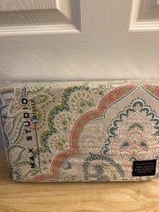 NIP Max Studio Home Paisley Beige Coral Multi Full/Queen Duvet Cover & Shams - Picture 1 of 6