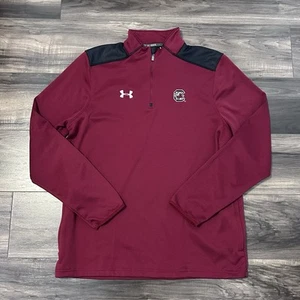 Chaqueta Pullover Under Armour South Carolina Gamecocks Para Hombre Grande 1/4 Cremallera - Imagen 1 de 6