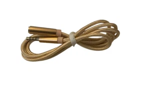 Cable extensor de altavoz chapado en oro de 3,5 mm macho a hembra cable de extensión de audio de 1 m - Imagen 1 de 6