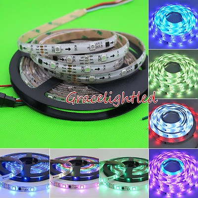 1M 5M WS2811 IC 5050RGB Dream Color 30LED/M DC12V Pixel Strip Waterproof IP65 - Image 1 of 3