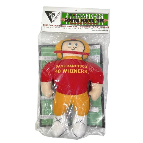 Gotta Have 'Em Sports SAN FRANCISCO 40 WHINERS 49ers Parody Plush VooDoo Doll Cover
