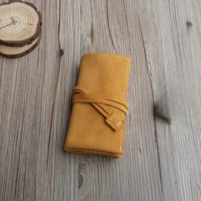 Estuche organizador enrollable para reloj 3 bolsas bolsa vintage suave cuero de vaca genuino viaje Foto 1 de 4