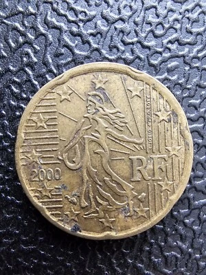 France 20 Euro Cent 2000 - Marieanne - Horseshoe Privy Mark - Image 1 of 2