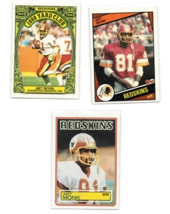 (3 Stück) Art Monk 1983, 1984, 1986 1000 Yard Club Topps (Redskins) - Bild 1 von 1