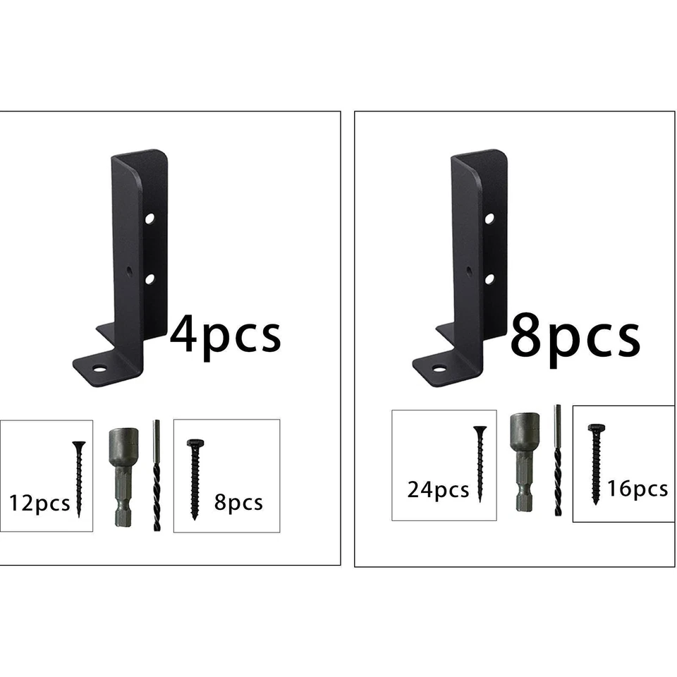 Deck Post Anchor Base Brackets Adjustable Porch Support Base Brackets Fence - Image 1 of 1