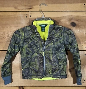 L.L. Bean Fleece Lined Full Zip Jacket Boys Size Small (4) Outdoors Hiking Camo - Picture 1 of 13