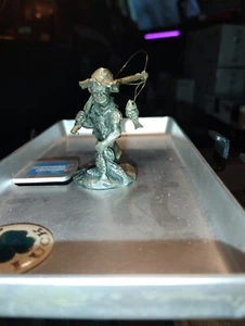 Vintage Internationale Zinnfigur Kleiner Junge W Erster Fang Fisch - Bild 1 von 3