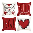 Valentines Pillow Covers Throw Pillow Covers Valentines Decor Set Of 48474