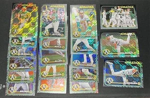 2024 Topps Montgomery Club OAKLAND ATLETISMO HOLO LÁMINA ESTAMPADO EQUIPO CONJUNTO 19 TARJETAS - Imagen 1 de 1