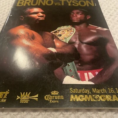 MIKE TYSON VS FRANK BRUNO REMATCH VINTAGE ORIGINAL ONSITE PROGRAM 1996 - Image 1 of 4