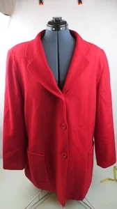 Blazer para mujer Worthington. Color rojo, 100% lana. Dos botones, totalmente forrado. - Imagen 1 de 7