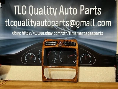 Mercedes-Benz W209 2003-2004 consola central bisel de madera CLK320 CLK500 Foto 1 de 4
