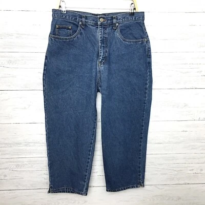 Halston Jeanswear Women's Ankle Jeans Straight Leg size 12 length 23" - Image 1 of 4