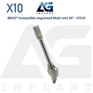 10 Angulated Multi Unit 20° Prosthetic Compatible with BEGO® - 57515 Dental Lab - Picture 1 of 5