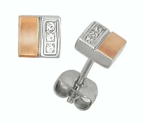Pendientes Enchufe Acero Inoxidable IPR Circonia Pendientes Hardwear by Landmesser - Imagen 1 de 2