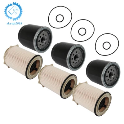 3 Diesel Fuel Filter Kit Sets For Dodge Ram 2013-2018 2500 3500 4500 5500 6.7L - Изображение 1 из 4