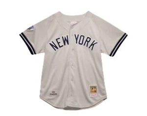 Mitchell & Ness Authentic Trikot Away Grau/Navy NY Yankees 1998 WS Derek Jeter - Bild 1 von 5