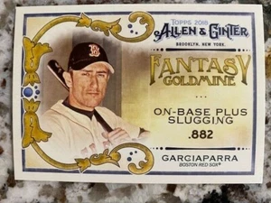 2018 TOPPS ALLEN GINTER FANTASY GOLDMINE CARD RED SOX NOMAR GARCIAPARRA #FG-27 - Picture 1 of 1