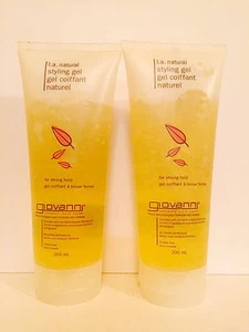 (2) GIOVANNI L.A. Natural Styling Gel 6.8oz Each Strong Hold - Picture 1 of 1