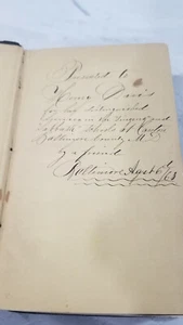 Riches of Bunyan 1850 Book Owned By Henry Winter Davis Civil War Era Congressman - Imagen 1 de 7