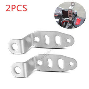 2PC Motorcycle Holder Mount Bracket Support Headlight Turn Signal Spot Fog Light - Picture 1 of 8